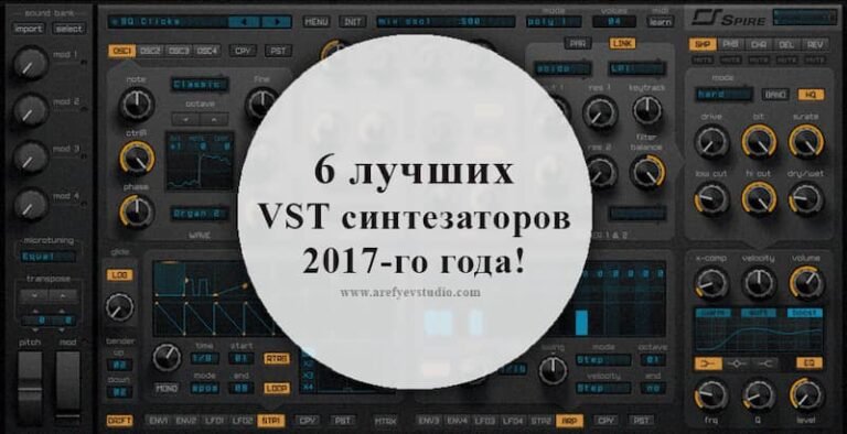 6 лучших VST синтезаторов 2017-го года!