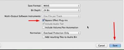 Logic Pro Save