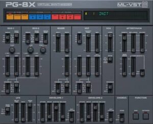 PG-8X by Martin Lüder Free vst plug-in Roland JX-8P PG-800