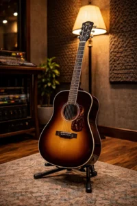 Гитара в студии звукозаписи