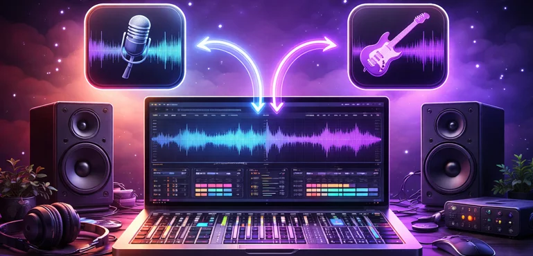 Сведение двух дорожек