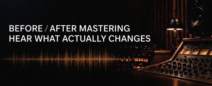 Before After Mastering - Hear the Difference