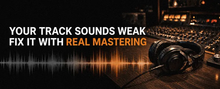 Your track sounds weak - Fix it with real mastering