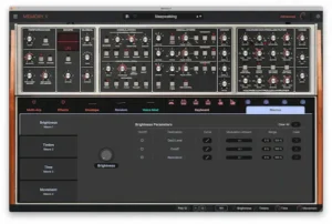 Arturia Memory V analog polysynth interface inside modern DAW production session