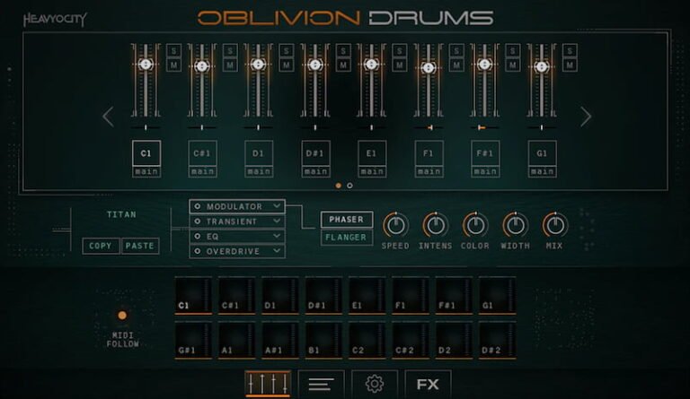 Heavyocity Oblivion Drums — огляд кінематографічної перкусії для Kontakt Player