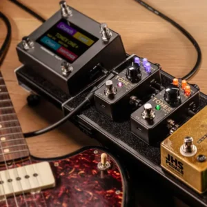 IK Multimedia TONEX ONE+ capture-based guitar modeling workflow in a modern recording studio
