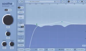 Интерфейс Oeksound Soothe3 с новыми режимами Soft и Hard