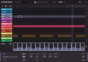 Effectrix 2 workflow for creative sequencing, glitch effects, and electronic music production