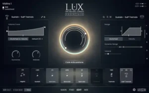 Orchestral string sections arranged in Kontakt for film scoring and music production