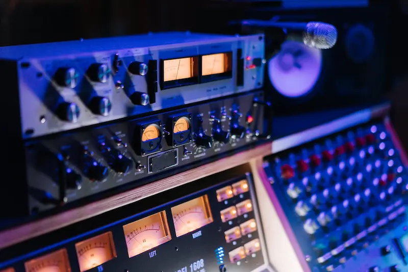 Professional mixing engineer reviewing a project for a remote client across the USA