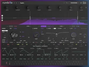 Интерфейс синтезатора UVI Rumble с трехполосной архитектурой баса