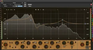 Using the Undertone Audio MPEQ-1 plugin on a stereo mix bus for tonal shaping