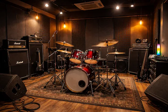 AI-generated drum pattern comparison showing believable and repetitive performance behavior