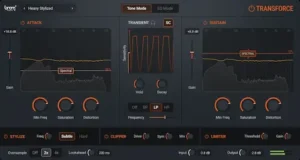 BOOM Library TRANSFORCE spectral transient shaping workflow