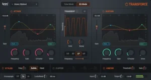 BOOM Library TRANSFORCE transient shaper plugin interface
