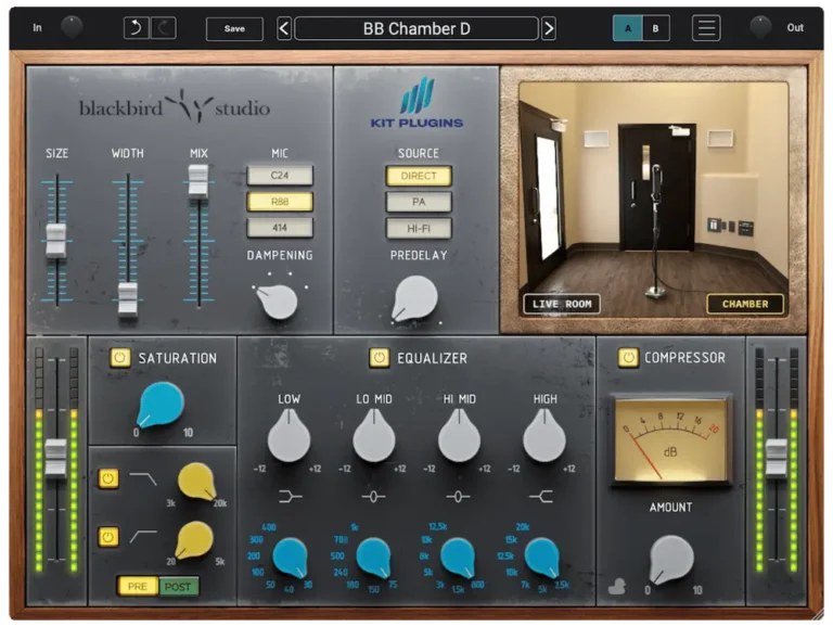 KIT Plugins Blackbird Chamber D — ревербератор с характером настоящей камерной акустики