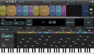 Chord Dock 2.0 arrangement workflow inside a DAW