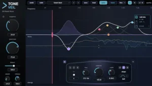 Dynamic spectral resonance control workflow for professional mixing and mastering using ToneVeil