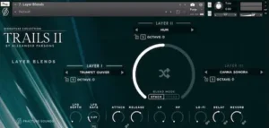 Fracture Sounds Trails II interface with Layer Blends and Atmosphere Layers