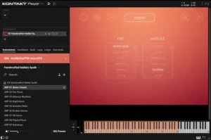 Handcrafted Mallets interface with hybrid marimba and vibraphone instruments in Kontakt