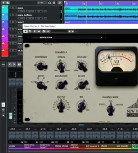 Mid-Side processing controls in M Media Audio The New Yorker bus compressor