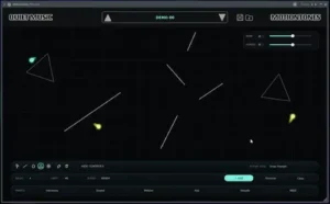 MotionTones plugin creating patterns with motion and collisions