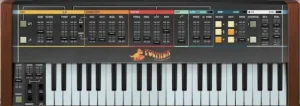 Safari Audio PolyRex plugin creating vintage-inspired poly synth sounds