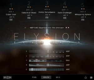 Sonuscore Elysion Elements interface inside Kontakt Player