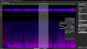 Steinberg SpectraLayers 13 spectral editor interface used for AI audio repair and music restoration