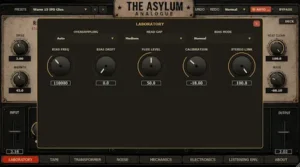 The Asylum Analogue plugin interface with separate recording and playback stages