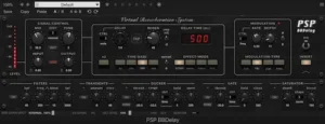 Using PSP BBDelay to create analog-style vocal delay with BBD modulation and saturation