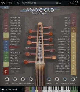 Best Service Arabic Oud virtual instrument with Arabic oud performance controls and maqam tuning