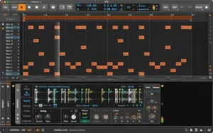 Bitwig Sampler 6.1 used to reshape a recorded audio source during music production