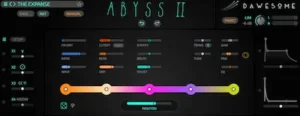 Dawesome Abyss II synthesizer used for cinematic and ambient music production