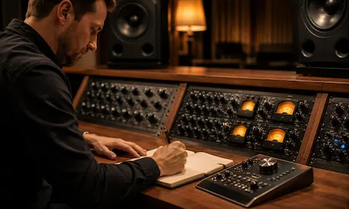 Digitales Clipping mit abgeschnittenen Signalspitzen in einer Audio-Wellenform