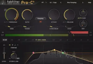 FabFilter Pro-C 3 plugin for transparent mix bus compression