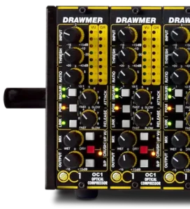 Front panel controls of the Drawmer OC1 and FC1