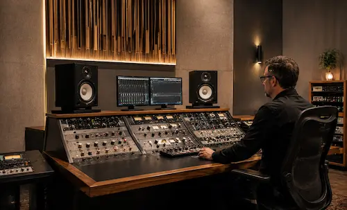 Headroom vor dem Mastering mit sicherem Pegelabstand unter 0 dBFS visualisiert