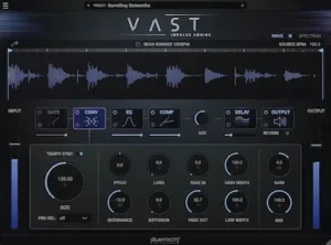 Heavyocity VAST plugin used for cinematic mixing, evolving textures, vocal effects, and modern music production