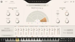 IK Multimedia Sinphonica Maestosa Strings virtual orchestra interface for cinematic string production