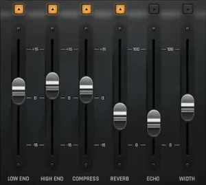Integrated vocal channel strip workflow combining compression, ambience, EQ shaping, and width control
