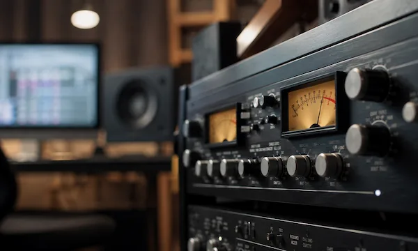 Kompression im Mastering mit einem Stereo-Kompressor auf der Master-Summe
