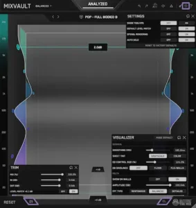 Эквалайзер Mastering The Mix MIXVAULT с трёхмерным интерфейсом для работы с тональным балансом микса