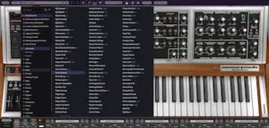 Memorymode 2 layered synthesizer used to build dense electronic music arrangements