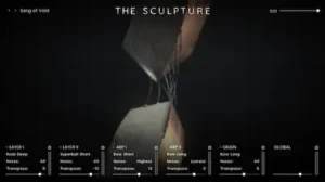 Metal sculpture recording setup for cinematic and experimental sound design
