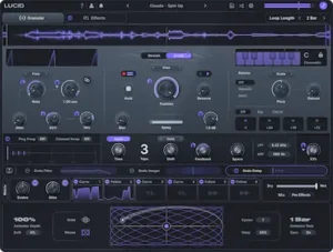 Minimal Audio Lucid granular plugin interface for creative sound design and harmonic audio production