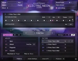 Native Instruments Electric Neon Deluxe virtual guitar instrument in Kontakt