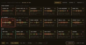 Realistic drum fill performance used to improve song transitions in modern music production