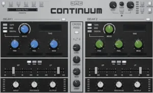 Stereo delay processing checked for mono compatibility during a professional mix