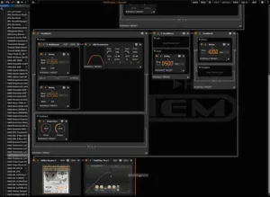 Third-party audio plugins integrated into a modular mixing and mastering signal chain